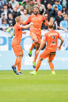 AFC Eskilstunas Omar Eddahri jublar