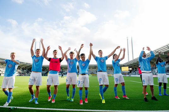 Malmö FFs spelare jublar