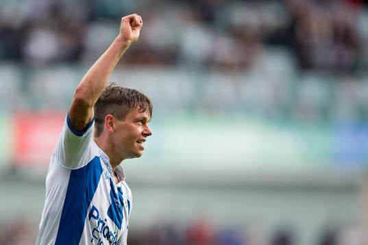 IFK Göteborgs Mads Albaek jublar efter 1-0
