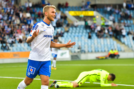 Norrköpings Sebastian Andersson jublar