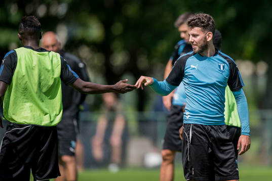 Malmö FFs Pa Konate och Erdal Rakip