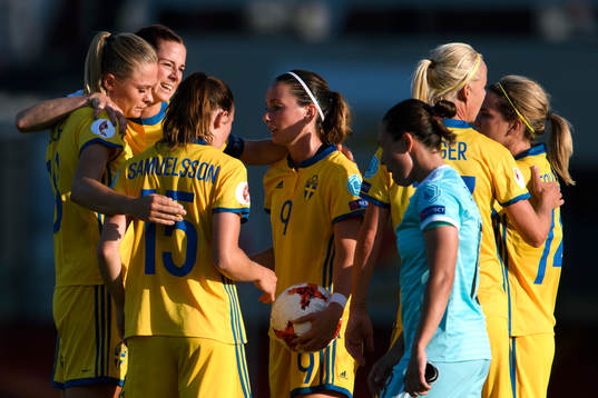 Fridolina Rolfö, Lotta Schelin, Jessica Samuelsson,