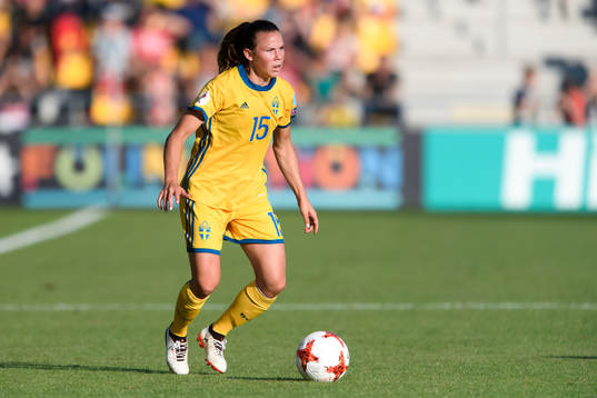 Sveriges Jessica Samuelsson i matchen mellan Sverige och