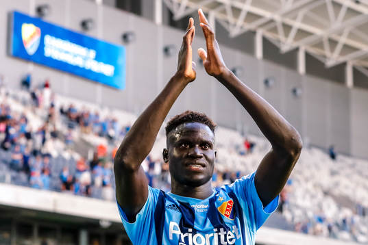 Djurgårdens Aliou Badji jublar