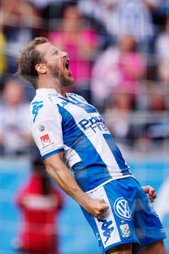 IFK Göteborgs Tobias Hysen jublar