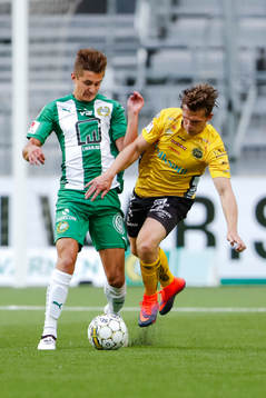 Hammarbys Leo Bengtsson och Elfsborgs Jesper Manns