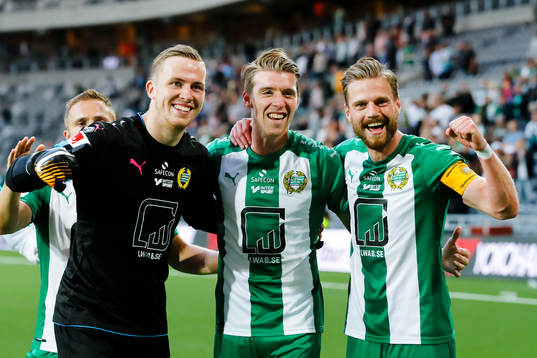 Hammarbys målvakt Ögmundur Kristinsson, Birkir Már