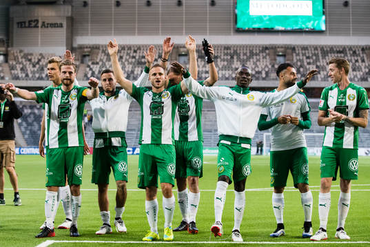 Hammarbys Arnór Smárason, Jeppe Andersen, Mats Solheim,