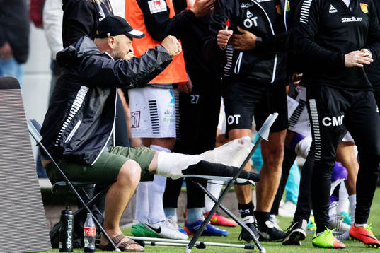 GAIS tränare Bosko Orovic jublar