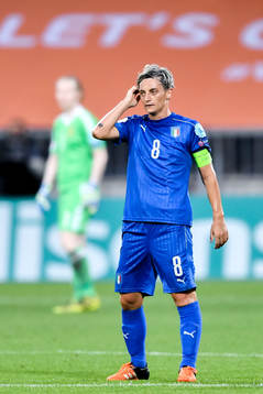 Italiens Melania Gabbiadini i matchen mellan Sverige och Italien