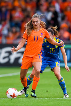 Hollands Lieke Martens  i kvartsfinalen mellan Holland och