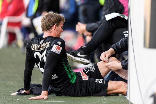 Varbergs Karl Söderström utgår på grund av skada