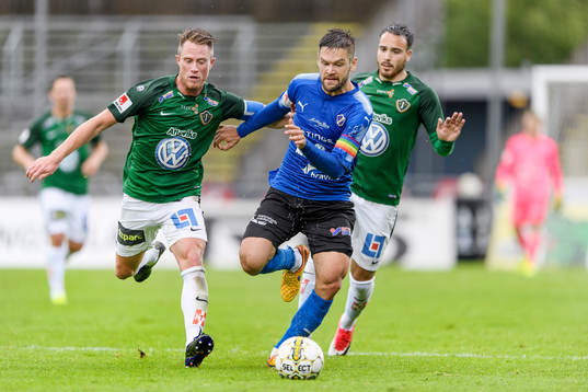 Jönköpings Tommy Thelin och Halmstads Ivo Pekalski