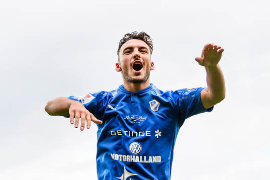 Halmstads Sead Haksabanovic jublar