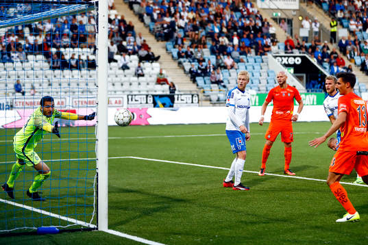 Norrköpings Sebastian Andersson gör 1-0