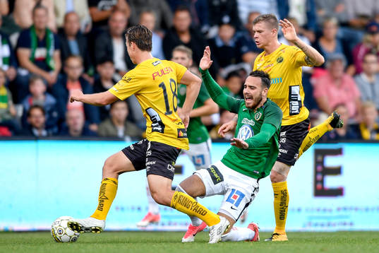 Jönköpings Dzenis Kozica och Elfsborgs Simon Olsson och