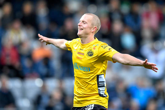 Elfsborgs Daniel Gustavsson jublar efter 0-2