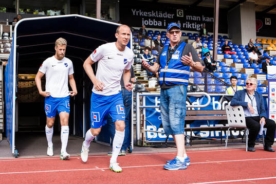 Norrköpings Andreas Johansson och Marcus Falk Olander på