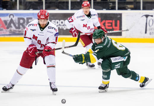 Modos Sam Marklund och Björklövens Kim Karlsson