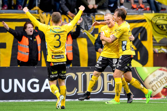 Elfsborgs Daniel Gustavsson jublar