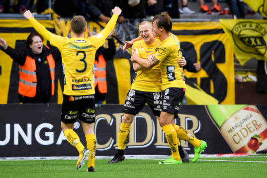 Elfsborgs Daniel Gustavsson jublar