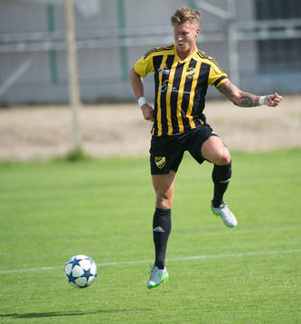 IFK Hässleholms Philip Wikström i matchen i division 2 mellan IFK Hässleholm och Vimmerby i Hässleholm 27 augusti 2017.  