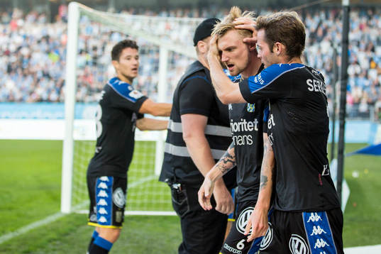 IFK Göteborgs Sebastian Eriksson och Emil Salomonsson