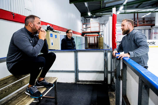 Pappa Robert Burakovsky, Kent Jönsson och Jonas Morin i