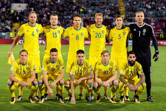 Den svenska startelvan Andreas Granqvist, Jakob Johansson,