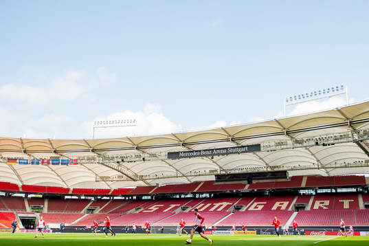 General view of Mercedes-Benz Arena