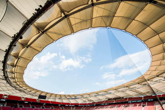 General view of Mercedes-Benz Arena