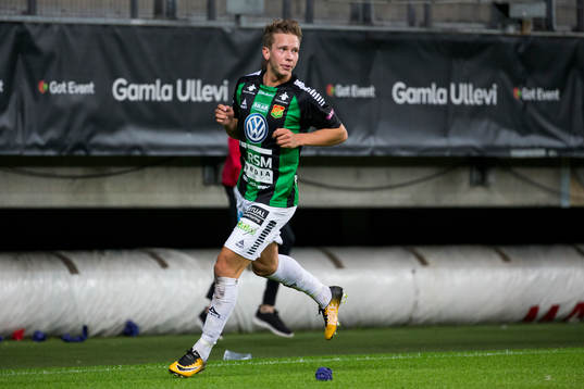 GAIS Simon Silverholt jublar efter 1-0