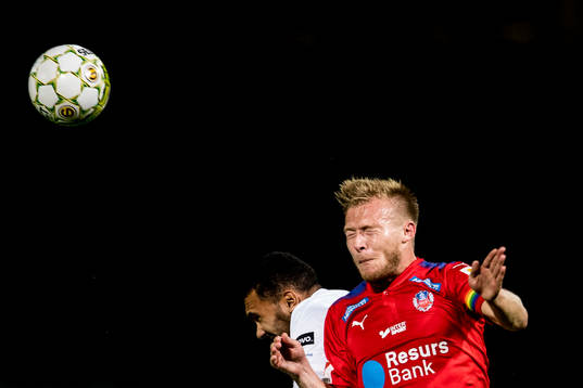 Helsingborgs Andreas Landgren och Dalkurds Jalid Kerkich