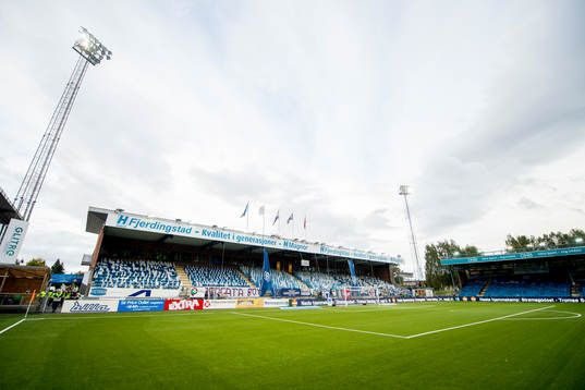 General view of Marienlyst stadion ahead of the Eliteserien match between Strømsgodset and Rosenborg
