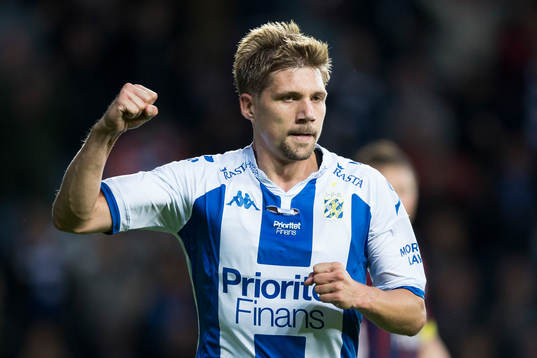 IFK Göteborgs Mikael Boman jublar efter 1-1