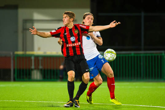 Brommapojkarnas Viktor Gyökeres och Helsingborgs Carl