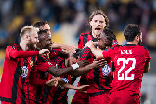 Östersunds Curtis Edwards, Samuel Mensiro, Brwa Nouri,