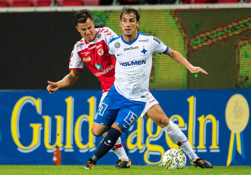 Kalmars Herman Hallberg och Norrköpings Nikola Tkalcic