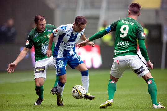 Jönköpings Tom Siwe och IFK Göteborgs Patrik Karlsson