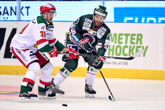 Moras Jacob Nilsson och Frölundas Jonathan Sigalet