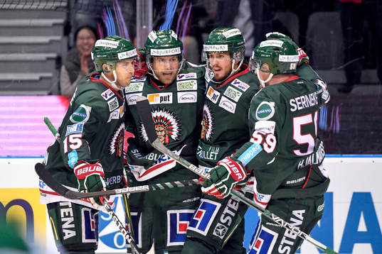 Frölundas Matt Donovan, Sean Bergenheim, Sebastian