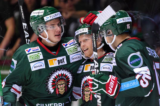 Frölundas Victor Olofsson, Ryan Lasch och Matt Donovan