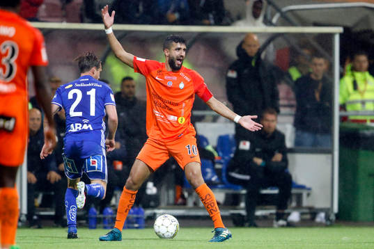 AFC Eskilstunas Omar Eddahri reagerar