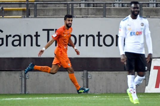 AFC Eskilstunas Omar Eddahri jublar