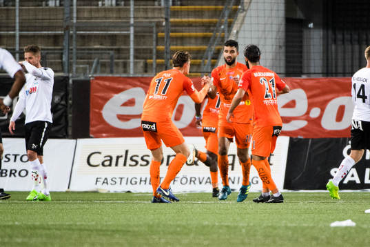 AFC Eskilstunas Omar Eddahri jublar