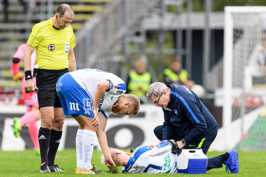 Norrköpings Karl Holmberg har ont