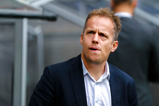 Hammarbys tränare Jakob Michelsen  före fotbollsmatchen i