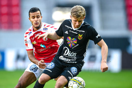 Kalmars Harmeet Singh och Östersunds Ludvig Fritzon