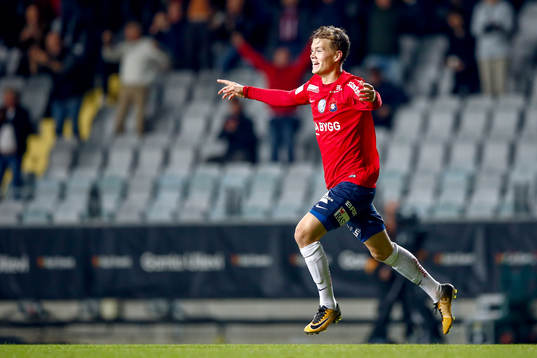 Örgrytes Albin Skoglund jublar