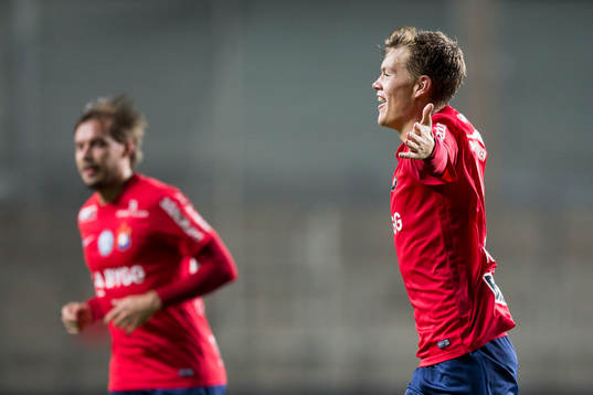 Örgrytes Albin Skoglund jublar